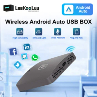 LeeKooLuu Wired To Wireless Android Auto Dongle Ai Box Wireless Android Auto Car Adapter for VW Audi Toyota Honda