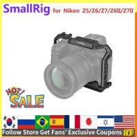SmallRig Full Camera Cage for Nikon Z5/Z6/Z7/Z6II/Z7II Camera With Cold Shoe NATO Rai DSRL Camera Cage Small Rig 2926