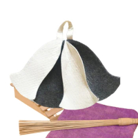 1pc Women Men Sauna Hat Wool Cap Accessory Regulate Temperature Enhance Benefits Wool Fits Both Men And Women