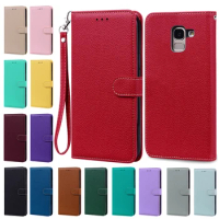 For Samsung J6 2018 Case J600 J600F Wallet Flip Phone Case Cover For Samsung Galaxy J6Plus 2018 J6+ J6 Plus J610 J610F Cases