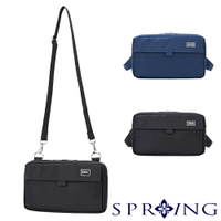 SPRING-尼龍多功能斜背小包中性護照包斜背包-多色