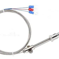 PT100 type WRET-01 Pressure reed thermocouple temperature sensor -199 to 400 degree screw thread M12*1.5mm
