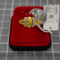 Emas 916,Cincin Pulut 0.96cm Design:6483<Y06KQ>916CA(YT)-Size: 14.5