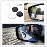 2pcs car motorcycle small round glass blind spot mirror parking assist for Fiat Freemont Doblo 695 FCC4 500e Viaggio Strada