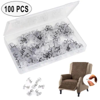 100pcs/box Dressmaking Pins Upholstery Fabric Patchwork Pins Sofa Chair Repair Patchwork Pins Sewing Tool Needle Arts