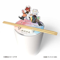 ■預購■『7net』通販｜ 機動戰士鋼彈 水星的魔女 × 東洋水產泡麵『蘇萊塔&米奧琳涅』壓克力泡麵蓋。（附：筷架）