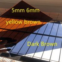 5mm 6mm thick translucence tan acrylic sheet Maroon organic glass plate PMMA brown dark brown plexiglass perspex