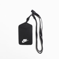 【NIKE 耐吉】Id Lanyard 識別證吊帶 證件夾 名牌掛繩 背帶可拆 雙面卡槽 黑(DC3632-091)