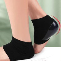 Spa Gel Socks Silicone Feet Care Socks Moisturizing Heel Thin Socks With Hole Cracked Foot Skin Care Protectors Lace Heel Cover
