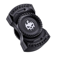 EDC上上簽無限位推牌指尖陀螺啪啪幣金屬解壓玩具甩牌多功能減壓幽靈陀螺-黑色