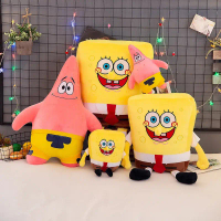 Boneka Spongebob Squarepants And Patrick Star  Dolls Plush Lucu Imut