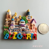 resin refrigerator sticker bulgaria castle