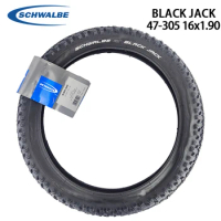 SCHWALBE Black Jack 16" inch 47-305 16x1.90 MTB Folding Bicycle BMX Bike Active Line Wire Tire 3 K-Guard 30-65PSI Cycling Parts