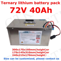 72v 40Ah Li-ion battery Ternary 18650 power lithium battery pack High-rate power Rechargeable Electric car electric motorcycle