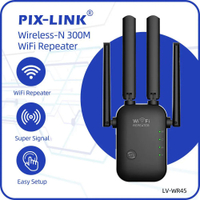 PIX-LINK WR45 WiFi Extender Signal Booster WiFi Range Extender Wireless Internet Repeater Long Range Amplifier with Ethernet