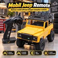 Mainan Mobil Remote Kendali 2,4 GHz Model Jip Petualangan Ban Besar Kendali Segala Arah Kap Depan Bi