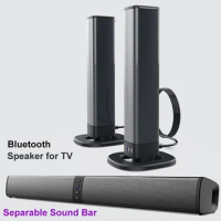 Separable Echo wall Speaker for TV with Subwoofer 360° Stereo Surround Wireless Music Box TF Card U Disk Home Theater Sound bar