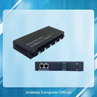 Converter FIber Optik 6 FO 2 Fast Ethernet