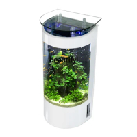 zqFish Tank Living Room Small Floor Household Semicircle Large Glass Ecological Aquarium Cylindrical Fish Globe