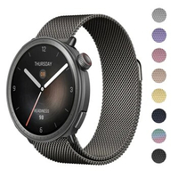 22mm Loop for Huami Amazfit Balance Strap Magnetic Stainless Steel Metal Wrist Bracelet for Amazfit Balance Band Accessories