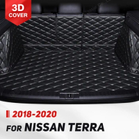 Auto Full Coverage Trunk Mat For Nissan TERRA 2018-2020 19 Car Boot Cover Pad Cargo Liner Interior Protector Accessories