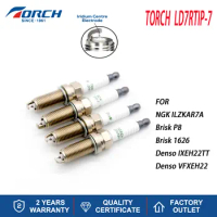 4-8PCS Iridium Spark Plugs Torch LD7RTIP-7 Replace for Candles ILKAR7J7G(91121) ILKAR7F7G(90061) ILKAR7A7(91432) BERU Z379 Z274