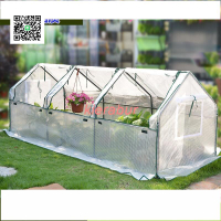 促銷價✅花棚 家用花保溫罩 拱棚 小型室外溫室 防雨隔熱溫室棚 種菜大棚架子