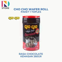 Cho Cho Wafer Roll Stick Rasa Chocolate/Coconut/Strawberry/Tiramisu Kemasan 260gr ChoCho Cokelat 260