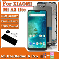 5.84" Original For Xiaomi Mi A2 Lite (Global) LCD M1805D1S Display Touch Screen Replacement For Xiaomi Redmi 6 pro 6pro Display