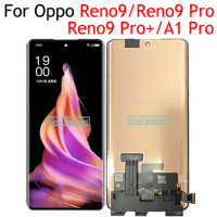 Black AMOLED 6.7 Inch For Oppo Reno9 Reno 9 Pro 9 Pro+ Plus A1 Pro LCD Display Screen Touch Digitizer Assembly Parts