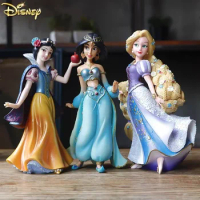 Herocross Disney Frozen Elsa Anna Snow White Rapunzel Anime Figure Model Doll Desktop Decoration Gift Collectible Toys Pvc Gift