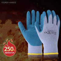 ถุงมือทนความร้อน ทนอุณหภูมิสูง 250 องศา ถุงมือป้องกันการบาดเตาอบ เหมาะสำหรับป้องกันการบาดมือและใช้ใน