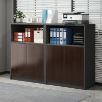 辦公櫥櫃 文件櫃檔案櫃小型對開矮櫃辦公室落地櫃邊櫃儲物櫃工具櫃隔斷櫃子-快速出貨