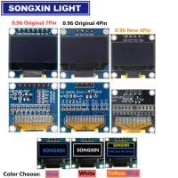 New product 0.96 inch OLED IIC White/YELLOW BLUE/BLUE 12864 OLED Display Module I2C SSD1306 LCD Screen Board for Arduino