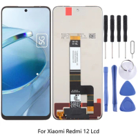 For Xiaomi Redmi 12 Lcd Display Touch Screen Digitizer Assembly With Frame For Redmi 12 Screen 23053RN02A Replacement Parts