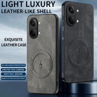 เคสโทรศัพท์หนังสไตล์วินเทจ รองรับการชาร์จไร้สายแบบแม่เหล็ก สำหรับ Xiaomi Poco X8 Pro Max / X8Pro / P