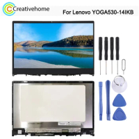 14-inch FHD LCD Screen For Lenovo YOGA530-14IKB Laptop Display with Frame Repair Replacement Part