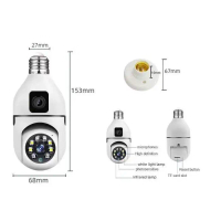 Kamera CCTV V380Pro Dual Lens Light Bulb Model dilengkapi dengan Sensor Gerakan WiFi Wireless Connec