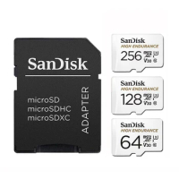 SanDisk HIGH ENDURANCE Micro SD Card 64GB 128G 256GB microSDXC High-speed Read and Write Video Surveillance U3 V30 4K for Drones