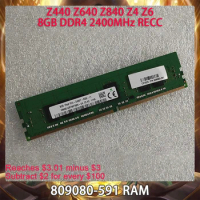 8GB DDR4 2400MHz RECC RAM For HP Z440 Z640 Z840 Z4 Z6 809080-591 Server Memory Works Perfectly Fast Ship High Quality