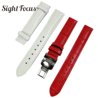White Red Women Watch Straps 1853 for Tissot Watch Dressport T050 T099 Watch Bands 14mm 16mm 18mm Female Belts Ladies Bracelets