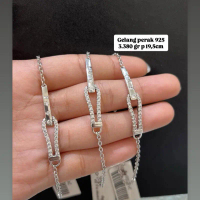 Gelang rantai var perak 925%