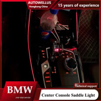 11 Colours Center Console Saddle Light For BMW New X3 X4 IX3 G01 G02 2018-2023 Car LED Decorative Lamp Ambient Light Refit Part