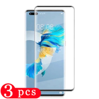 3Pcs 3D Protective Tempered Glass Accessories For Huawei Mate 40 40pro mate40 pro Full Curved screenprotector film original 2020