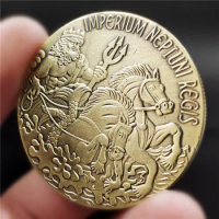 Ancient Order of The Deep Trusty Shellback Trident Imperium Neptuni Regis Greek Mythology Commemorative Coins