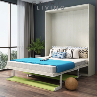 Electric folding invisible bed desk one Murphy bed wall bed Small apartment study desk Murphy bed hardware accessories