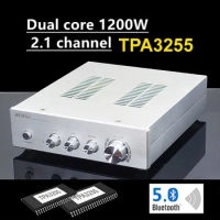 AMP Dual Core TPA3255 2.1 Channel Bluetooth 5.0 Power Amplifier Subwoofer