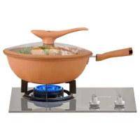 Non-stick healthy wok pot Small Wok Pan Energy-Concentrating Pot Bottom Iron Steaming And Cooking All In 1 Bottom Chinese Wok