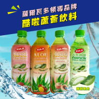 【KULA酷啦】蘆薈飲料500mlx24入/箱(水蜜桃 芒果 荔枝 椰子口味 含蘆薈果肉10%果汁)