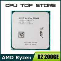 AMD Athlon 200GE X2 200GE 3.2GHz Dual-Core Quad-Thread CPU Processor YD200GC6M2OFB Socket AM4